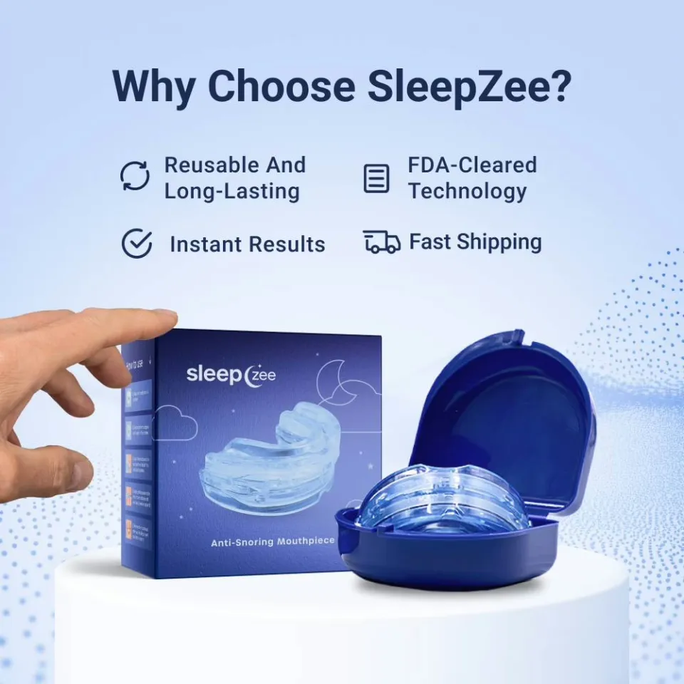 SleepZee anti-snoring mouthpiece product presentation